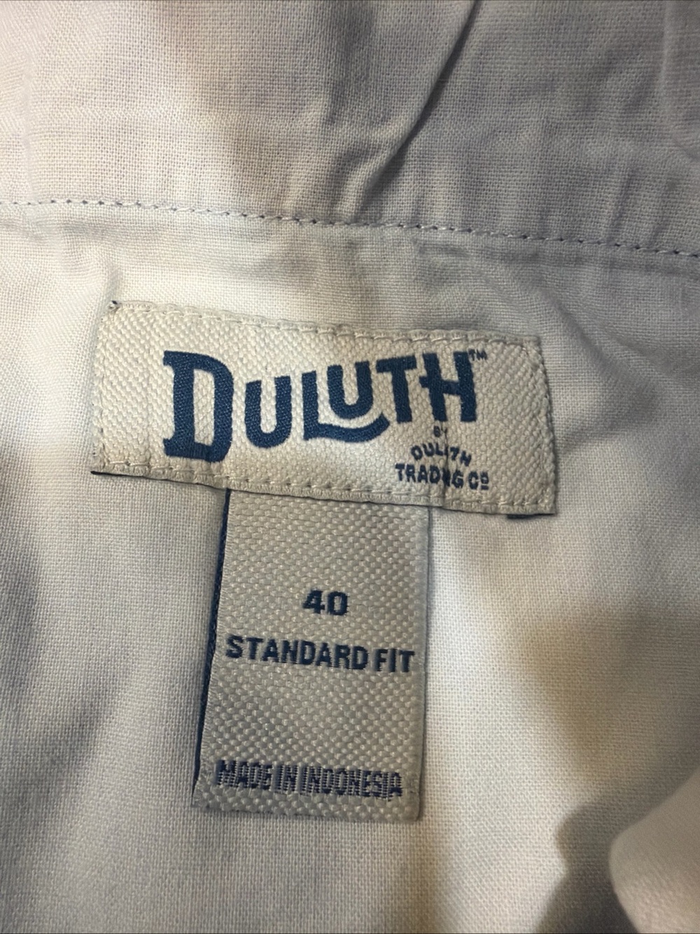 Duluth Trading Co Blue Work Shirt